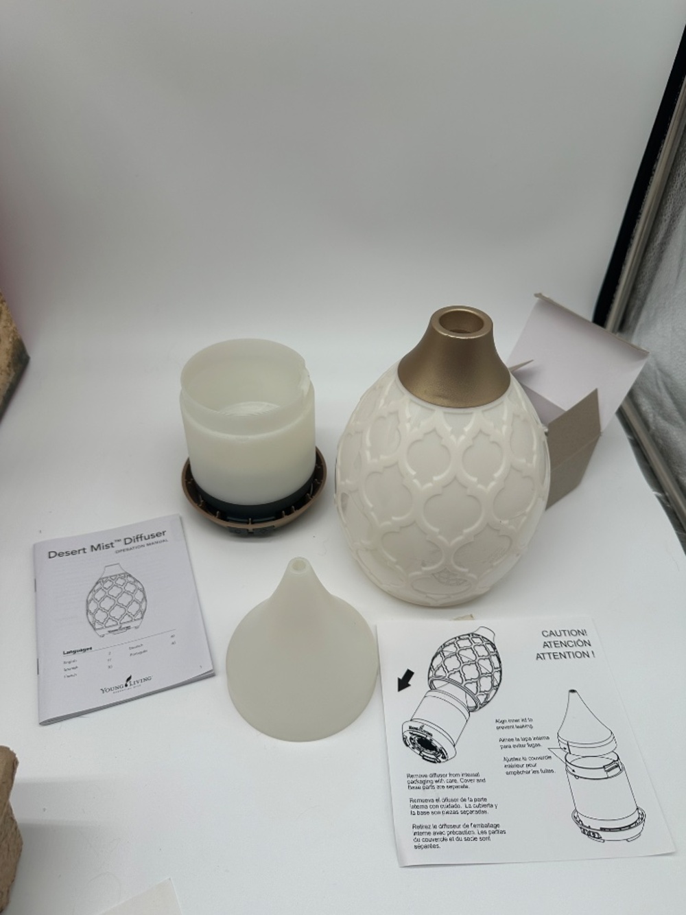 Young Living Desert Mist Essential Oil Ultrasonic Diffuser In Box